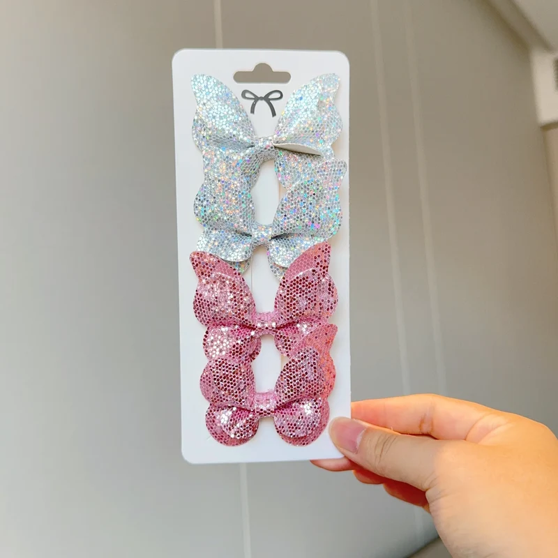 Barrette Bébé - Noeud Papillon Brillant