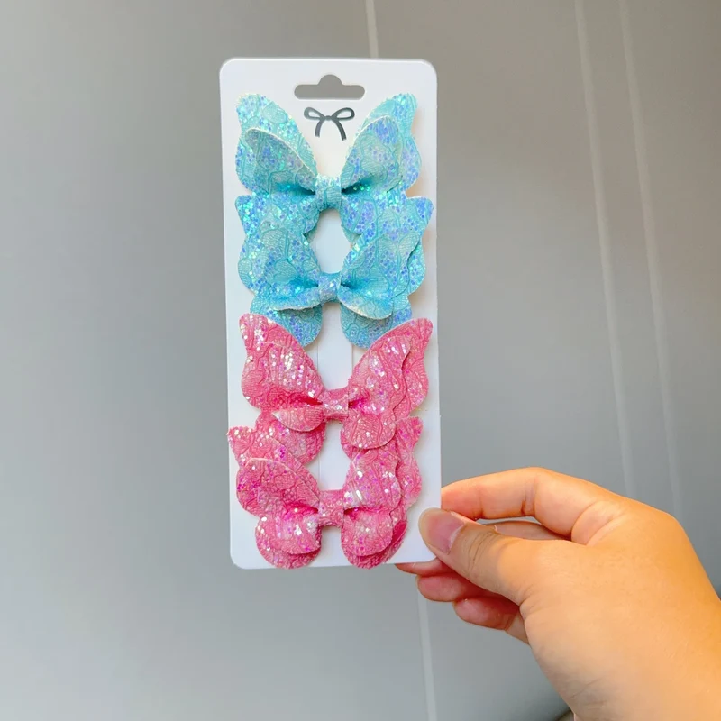 Barrette Bébé - Noeud Papillon Brillant