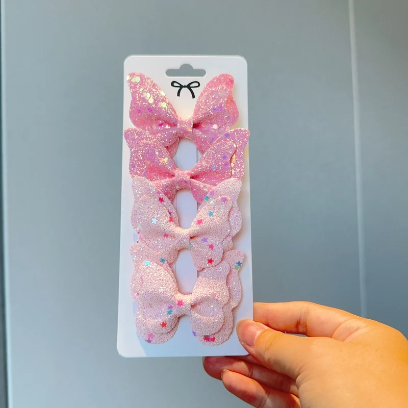 Barrette Bébé - Noeud Papillon Brillant