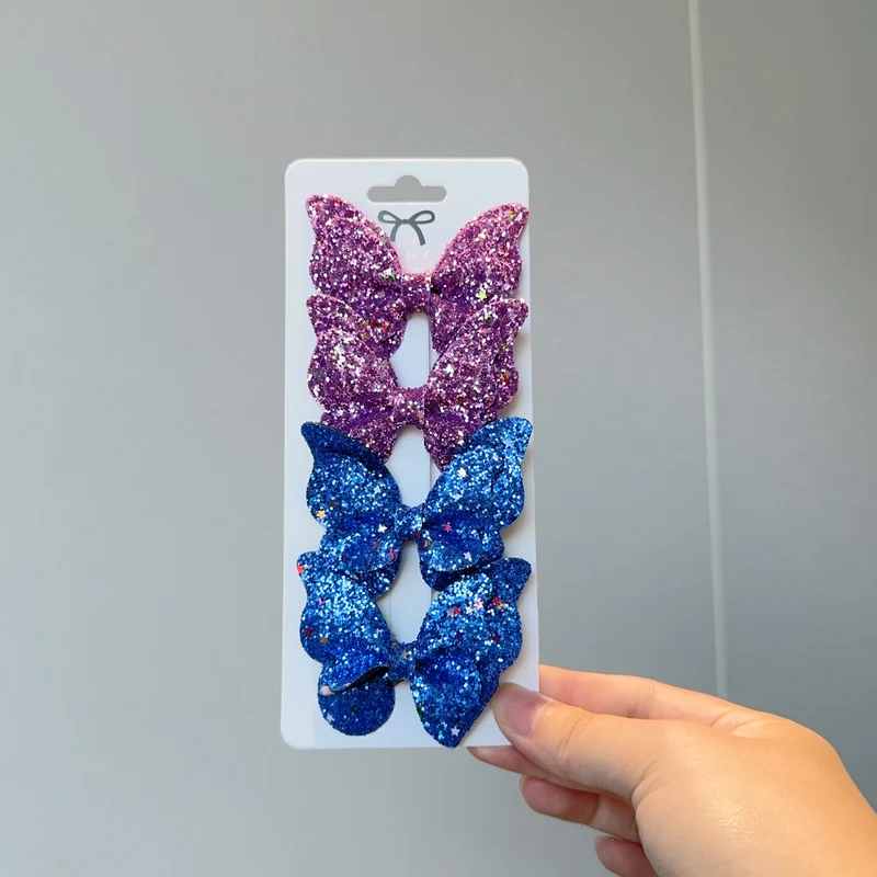 Barrette Bébé - Noeud Papillon Brillant