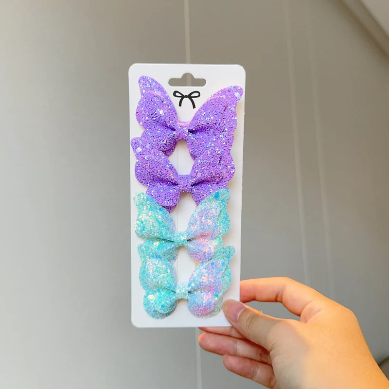 Barrette Bébé - Noeud Papillon Brillant