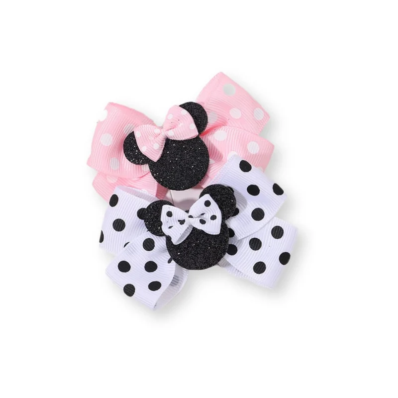 Barrette bébé - Noeuds à pois