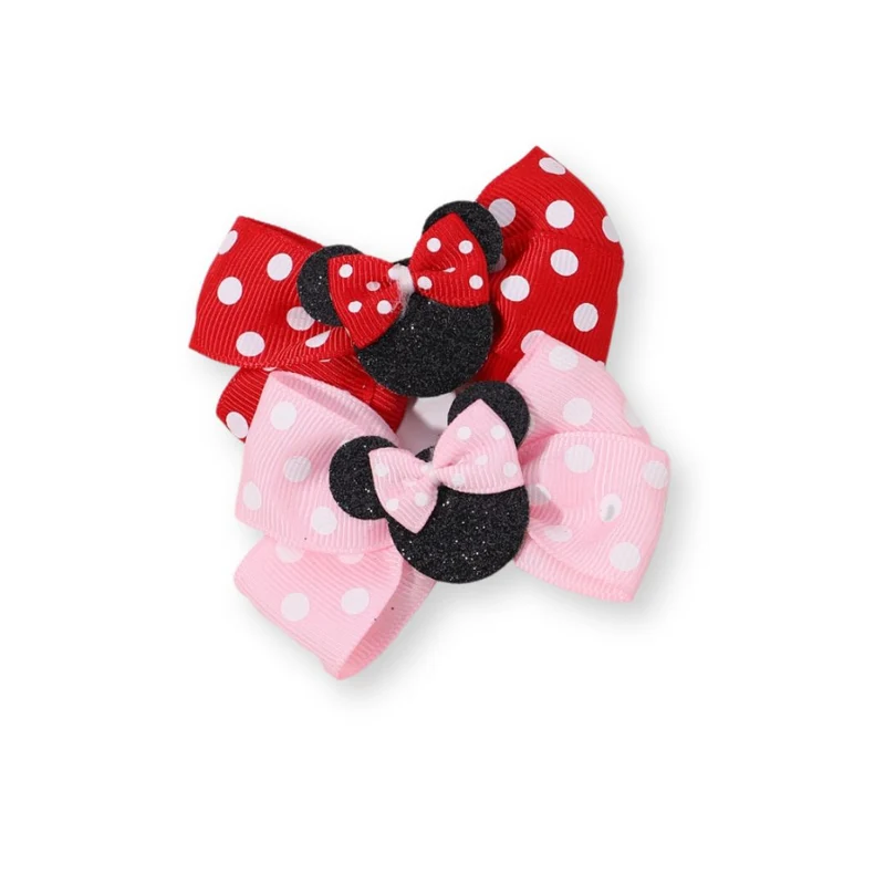 Barrette bébé - Noeuds à pois