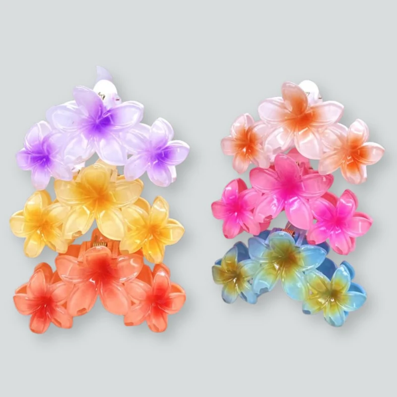 Pince à cheveux – Fleurs de Frangipanier