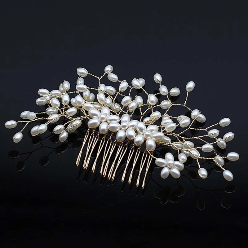 Peigne à cheveux mariage – Perles Royales