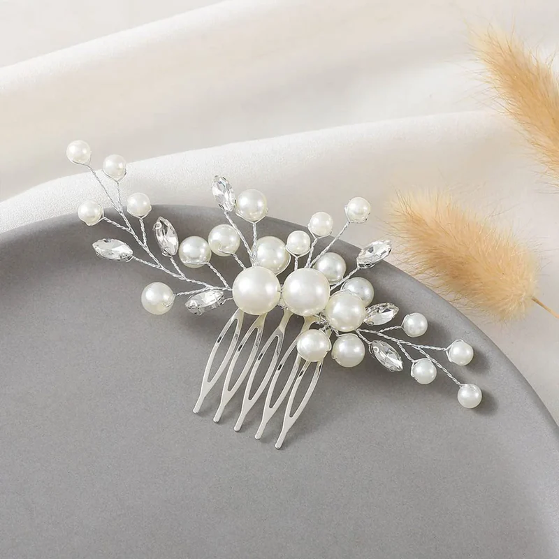 Peigne à cheveux mariage – Élégance Luxueuse