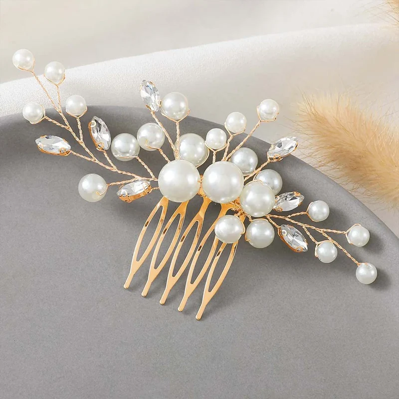 Peigne à cheveux mariage – Élégance Luxueuse