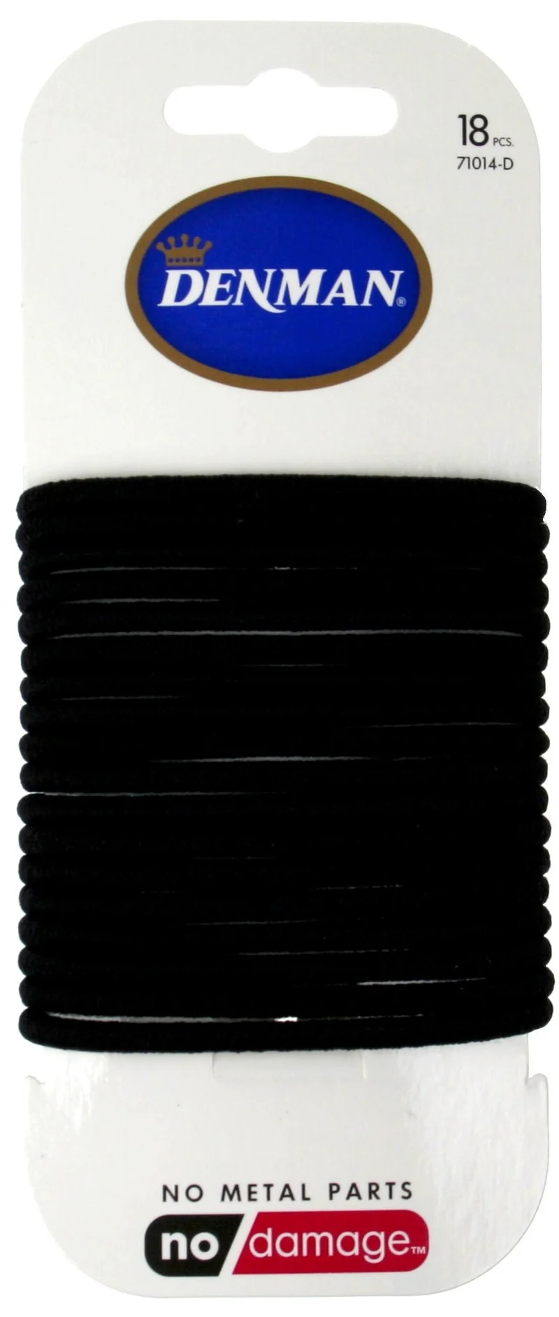 Elastiques cheveux noirs 4 mm DENMAN par 18
