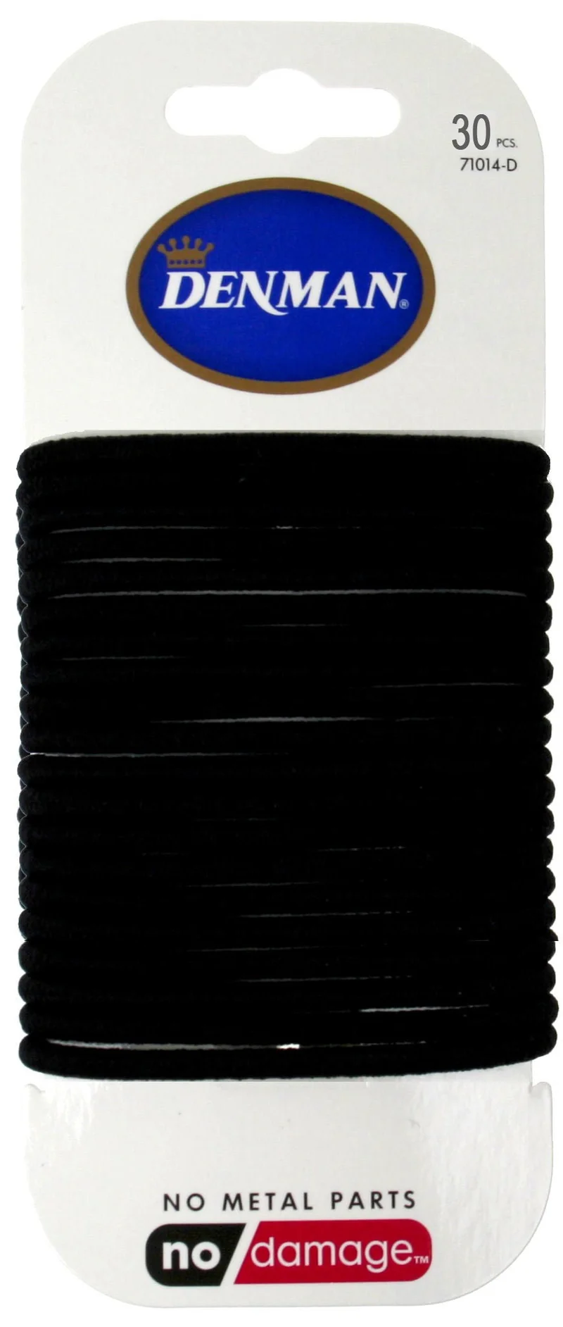 Elastiques cheveux noirs 2 mm DENMAN par 30