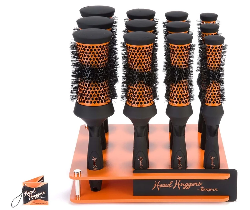 12 brosses rondes Head Huggers DENMAN