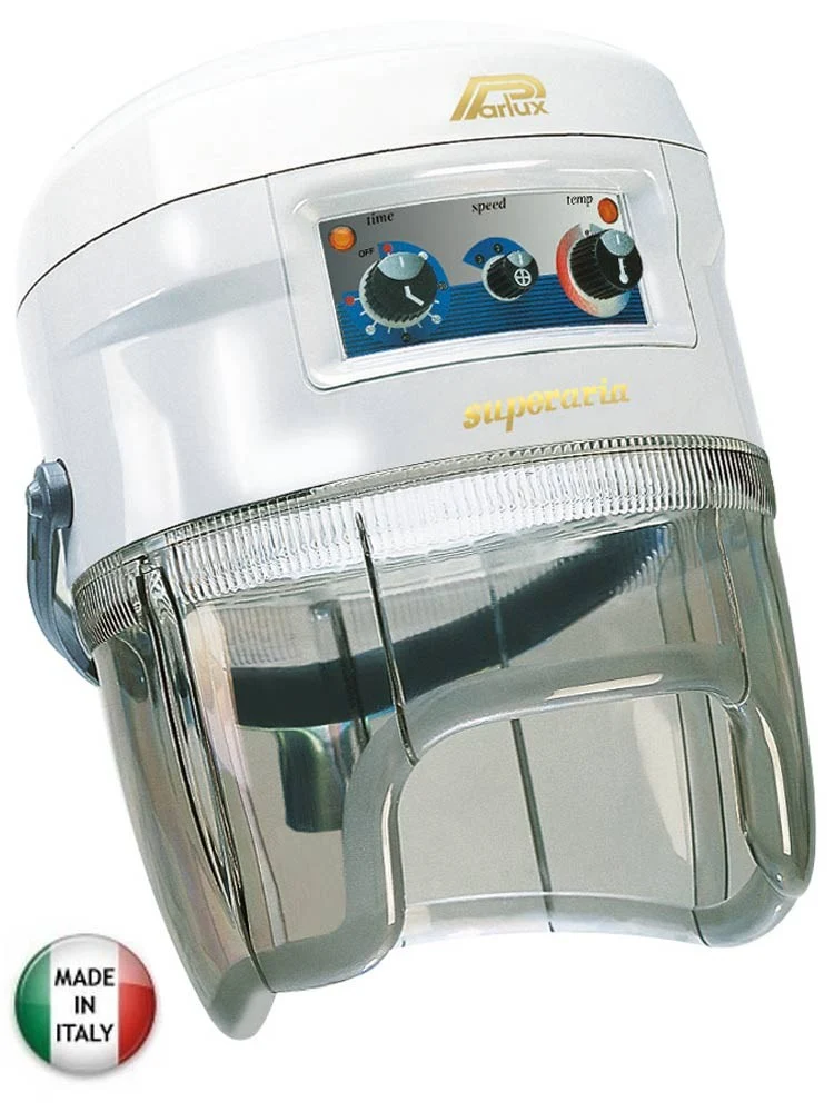 Tête pour casque sèche cheveux traditionnel PARLUX sur pied blanc visièr