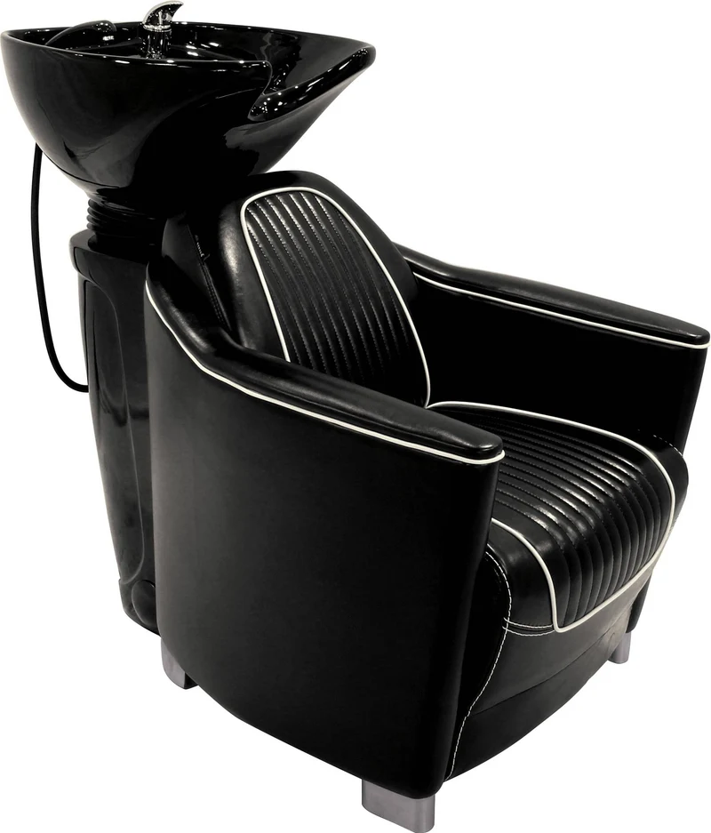 Bac à shampoing HORNET JACQUES SEBAN cuve noire revêtement noir