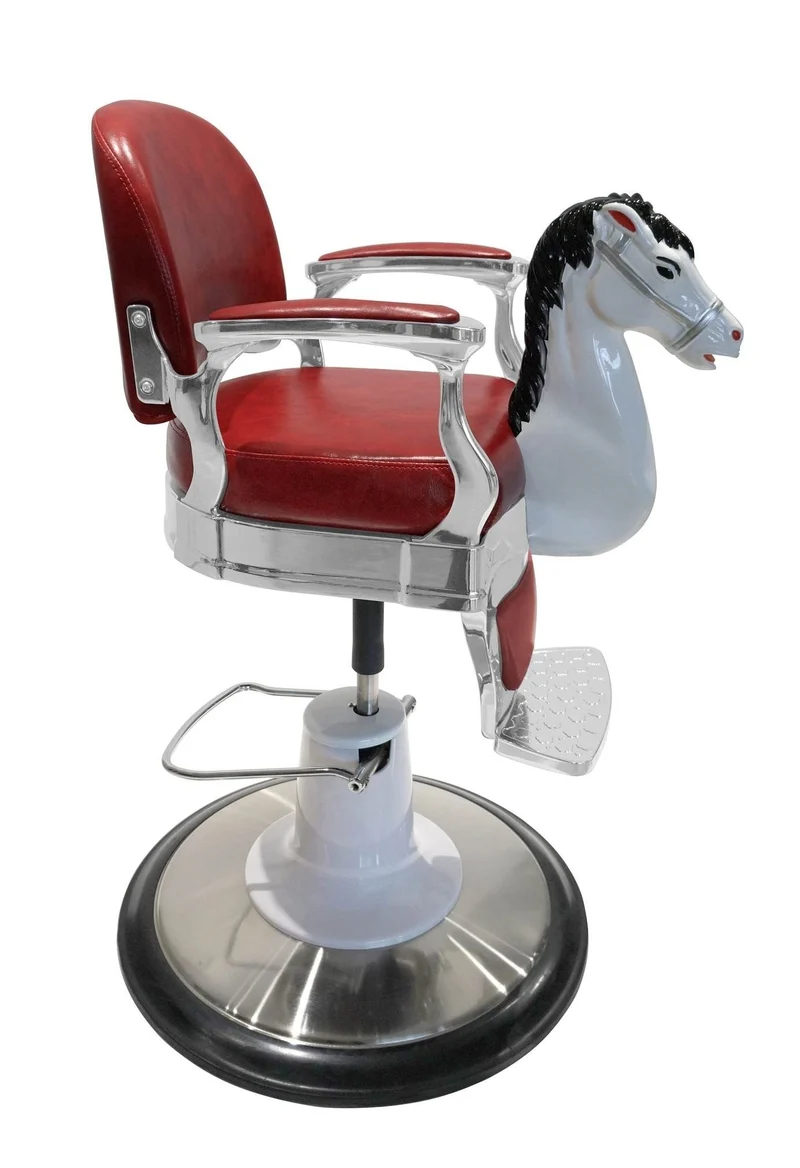 Fauteuil de coiffure enfant MANEGE JACQUES SEBAN rouge
