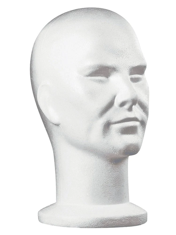 Tête porte perruque expansée Homme JACQUES SEBAN blanc