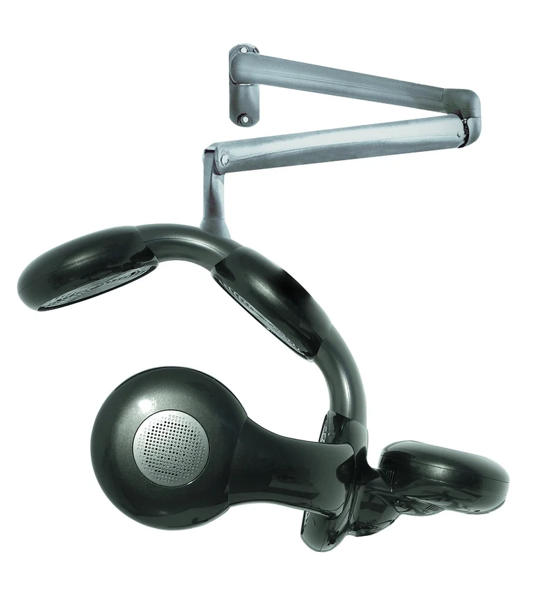 Casque infrarouge LOGIKA SPHERIC DESIGN sur bras noir