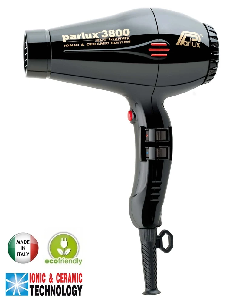 Sèche-cheveux professionnel 3800 Ionic PARLUX noir