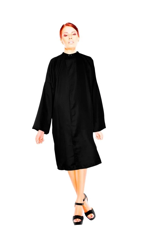 Peignoir de coiffure femme noir PENELOPE JACQUES SEBAN