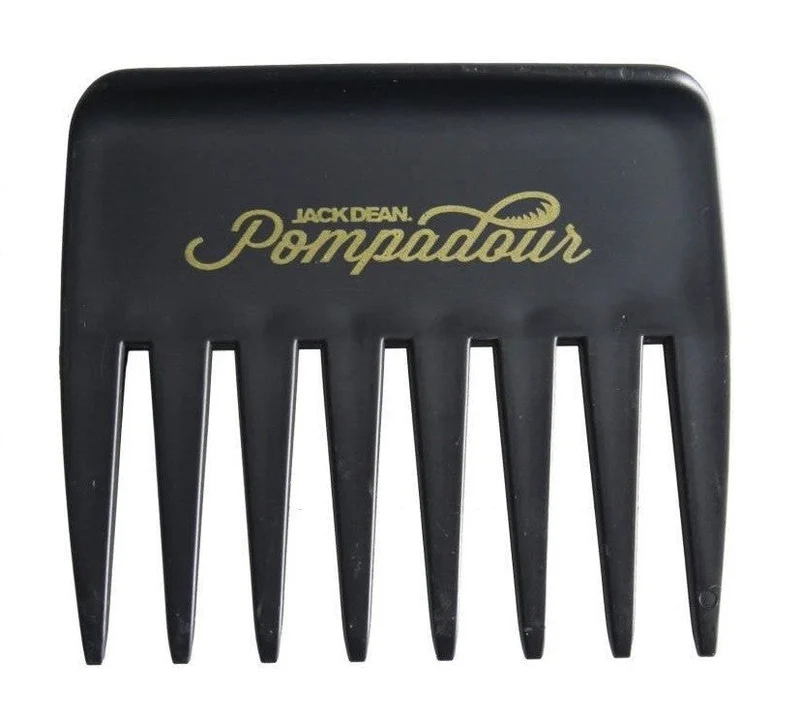 Peigne pompadour noir 8 dents DENMAN presentoir de 24 unités