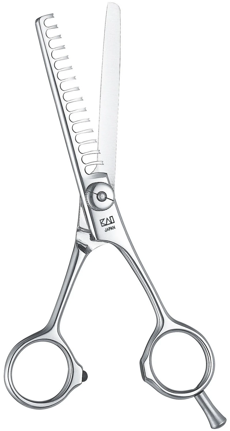 Ciseaux sculpteur GREEN SERIES KASHO 15 dents taille 5'5