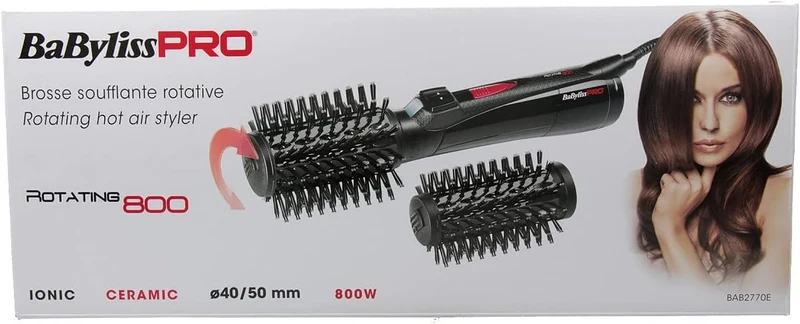 ROTATING 800 - Brosse Soufflante Rotative - Ionic | 2 brosses poils de sanglier Ø50 + Ø40mm