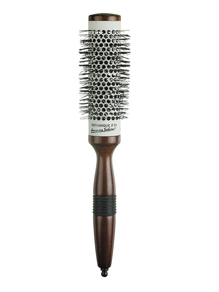 Brosse à cheveux Ceramic bois JACQUES SEBAN 33 mm