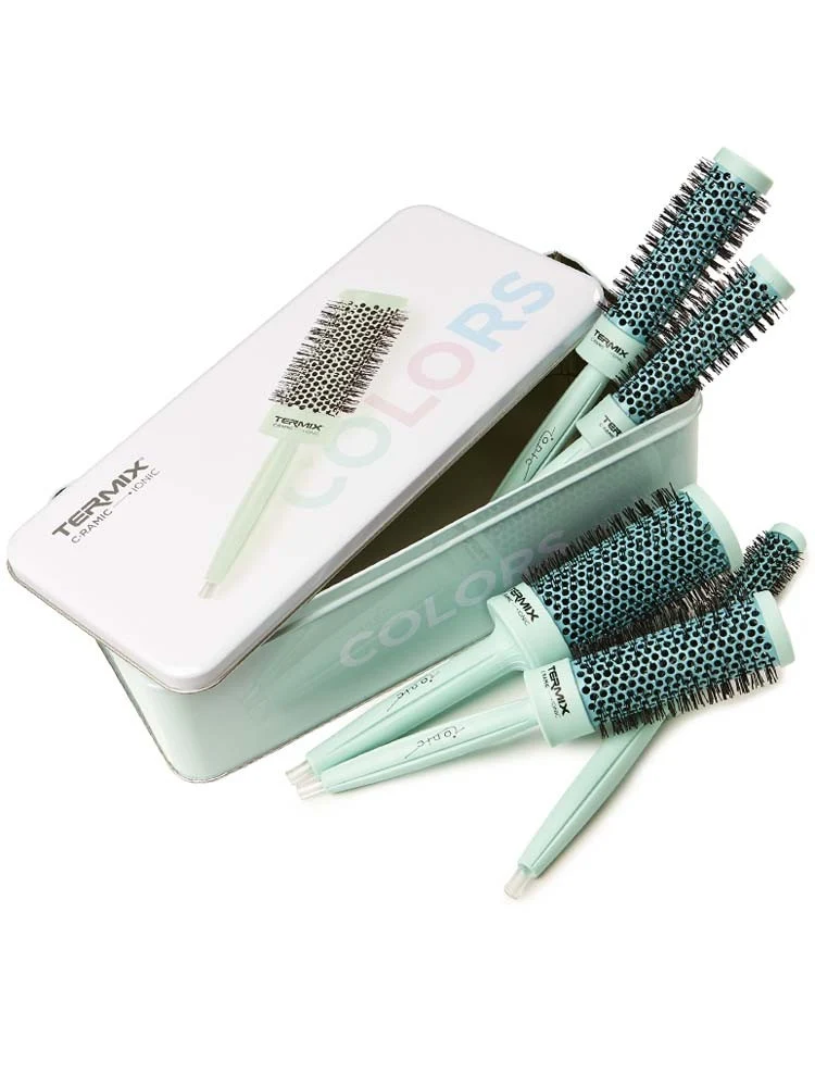 Brosse à cheveux Ceramic vert TERMIX par lot de 5