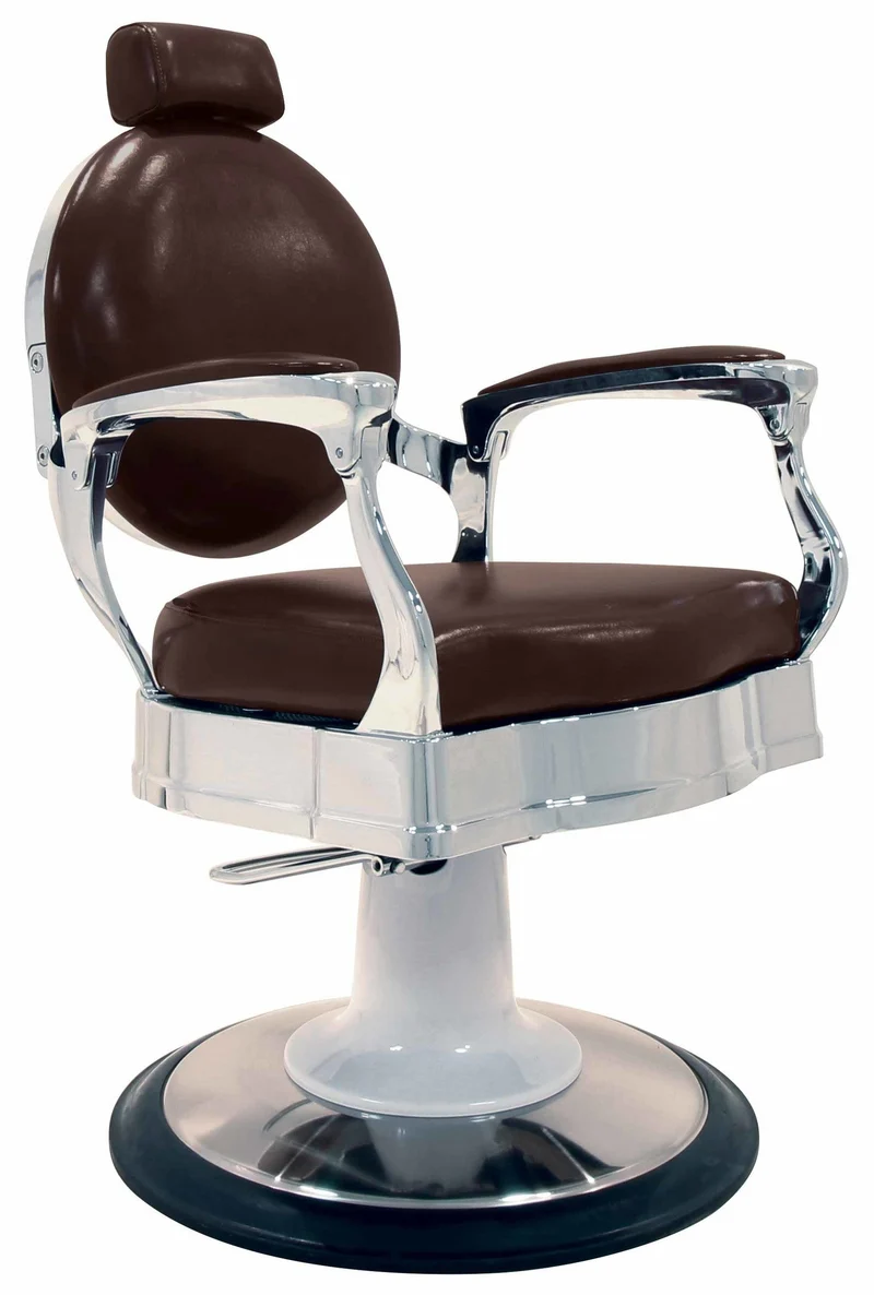 Fauteuil de coiffure VICOMTE JACQUES SEBAN marron vieilli