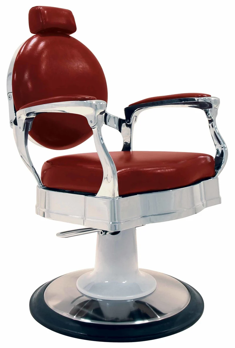 Fauteuil de coiffure VICOMTE JACQUES SEBAN rouge