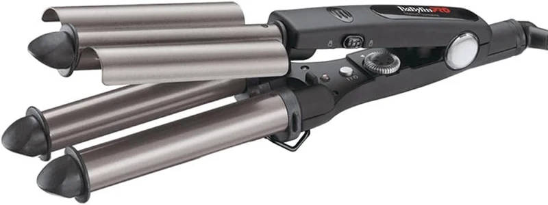 WAWER Fer à Onduler triple (140-220°C) Ø22/19/22mm