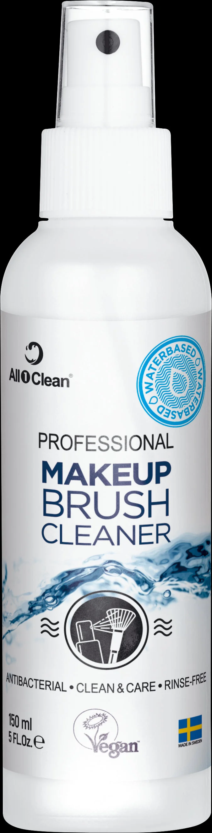 Spray antibactérien pinceau de maquillage ALL 1 CLEAN 150ML