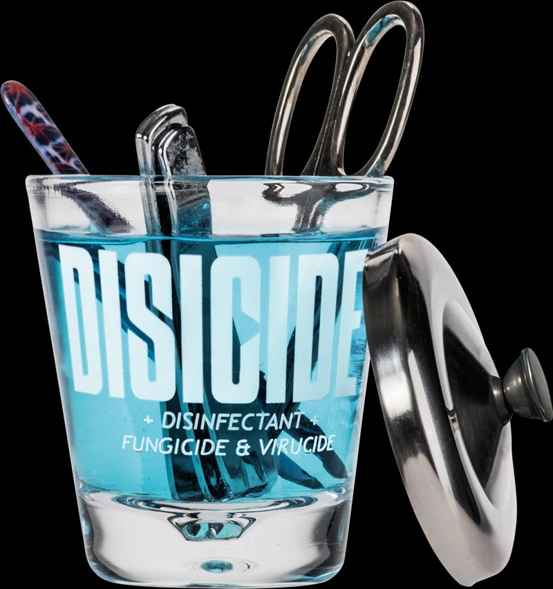 Verre de trempage vide DISICIDE petit