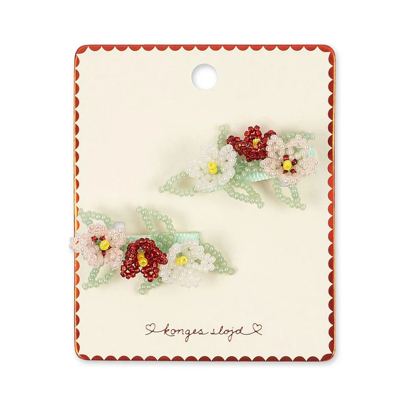 2 PACK FLOWER FIELD HAIR CLIPS