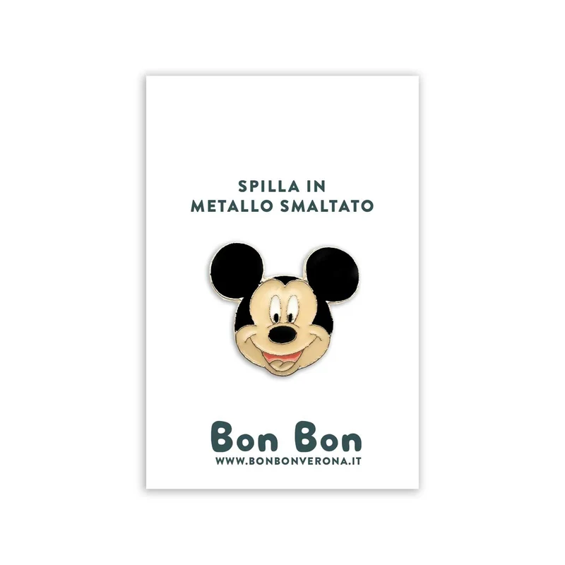 Spilla in metallo smaltato Mickey