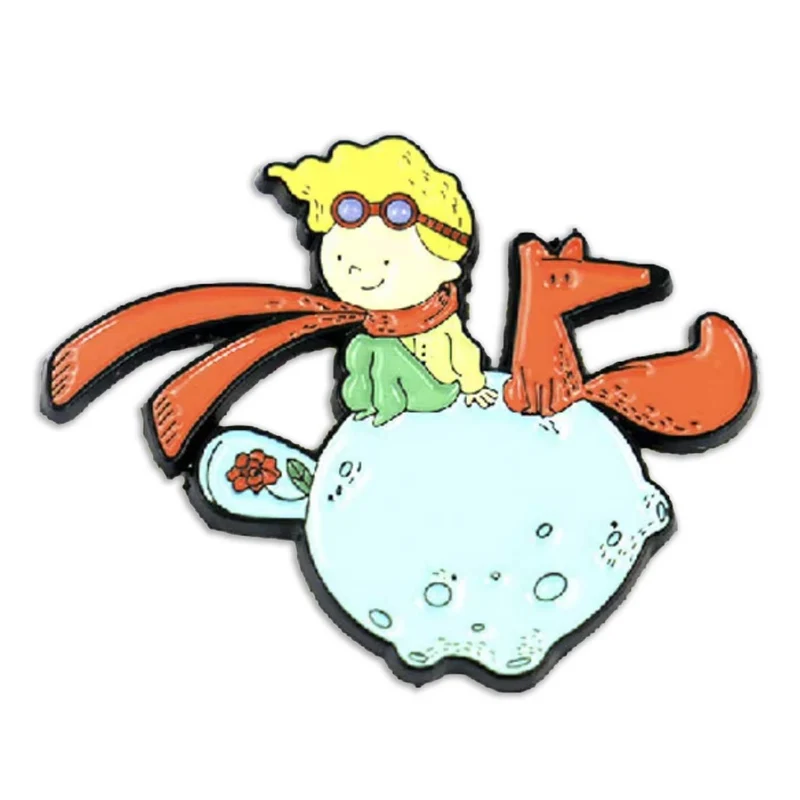 Spilla in metallo smaltato Piccolo Principe