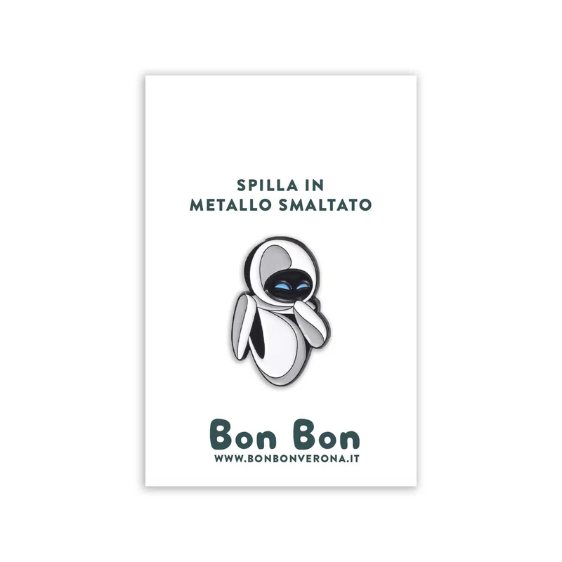 Spilla in metallo smaltato Eve
