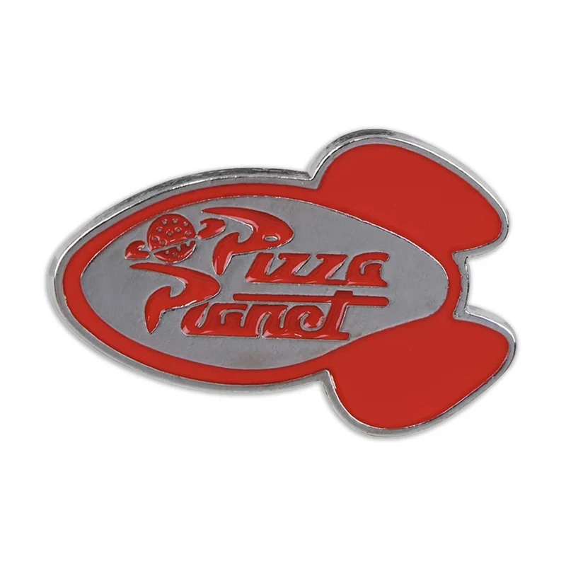 Spilla in metallo smaltato Pizza Planet