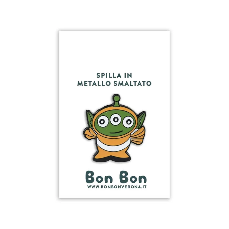 Bon Bon - Spilla in metallo Squeeze Nemo