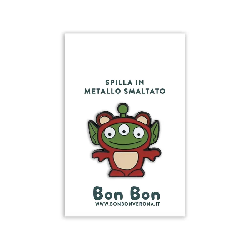 Bon Bon - Spilla in metallo smaltato Squeeze Orso