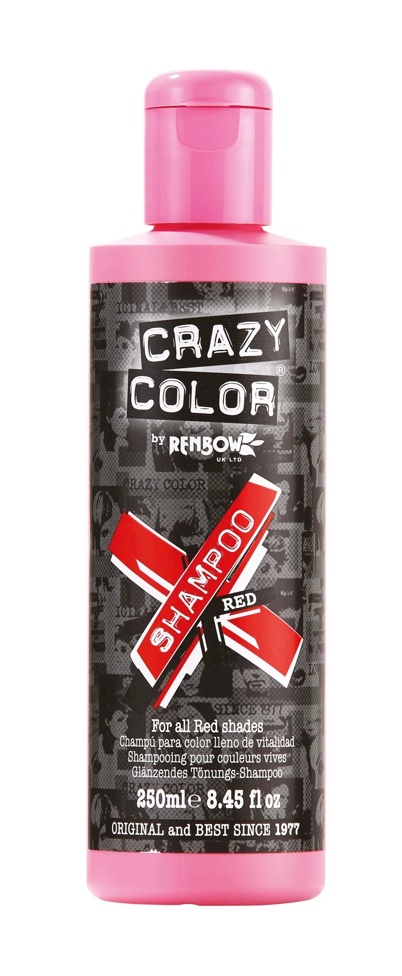 Shampoing Re-Activant CRAZY COLOR RAINBOW - 250 ml, Rouge