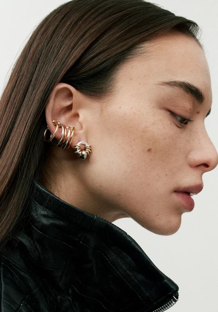 Boucles d'Oreilles Donut Baby Argenté