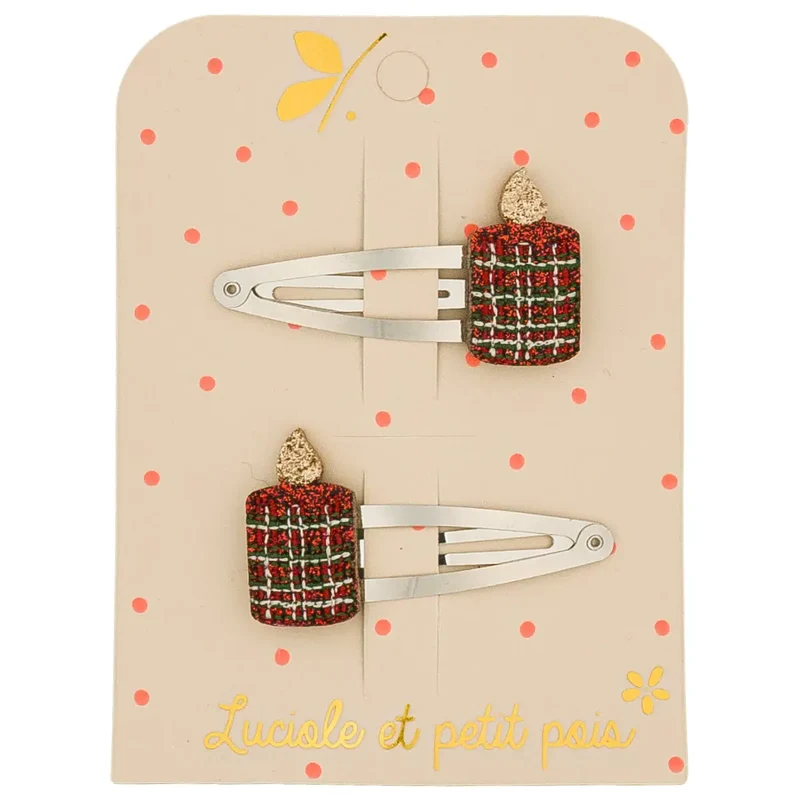 Barrettes Lumi la Bougie Scintillante - Luciole et Petit Pois