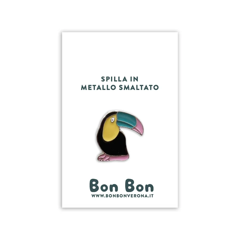 Bon Bon - Spilla in metallo smaltato Tucano