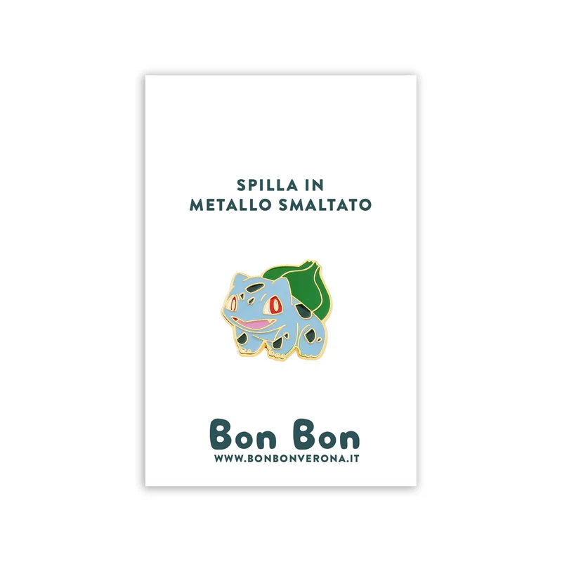 Bon Bon - Spilla in metallo smaltato Bulbasaur