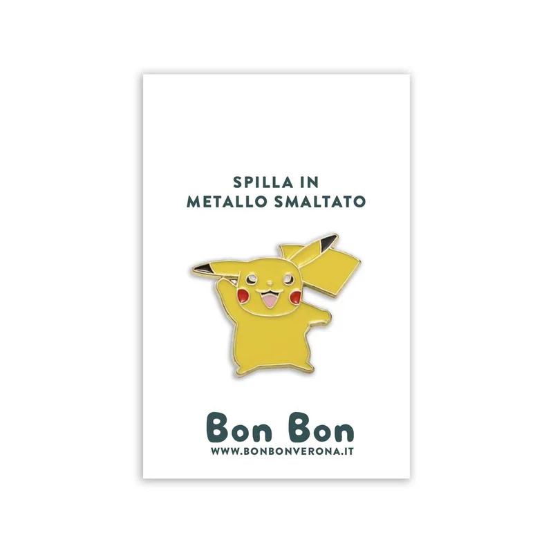 Bon Bon - Spilla in metallo smaltato Pikachu