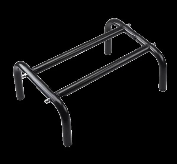 Repose Pied Noir/Noir 2 Barres (ex Chrome)