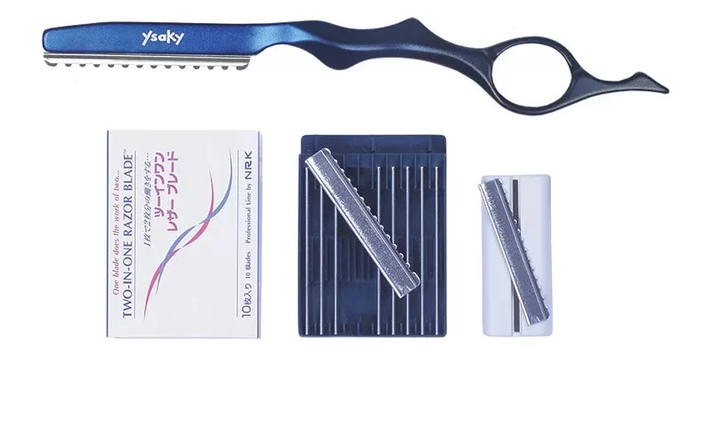Rasoir Fazy YSAKY bleu TITAN avec 10 lames
