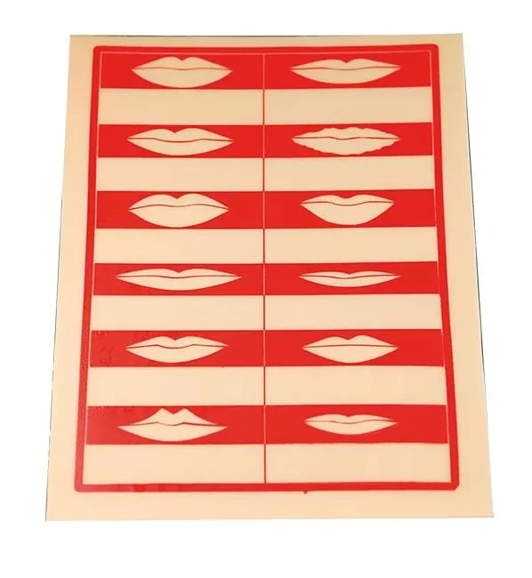 Plaque Maquillage 12 Levres Imprimees
