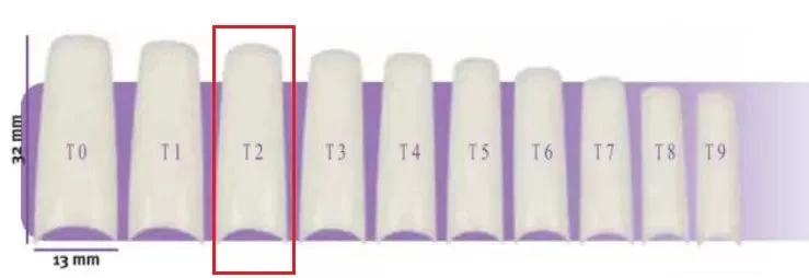Faux Ongles X50 Capsulpro T2 Aphrodite 12,0X30,5Mm