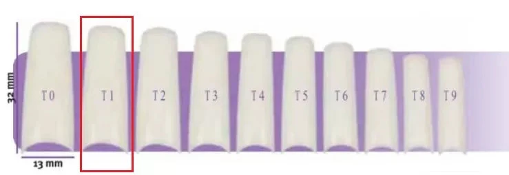 Faux Ongles X50 Capsulpro T1 Aphrodite 12,5X31,0Mm
