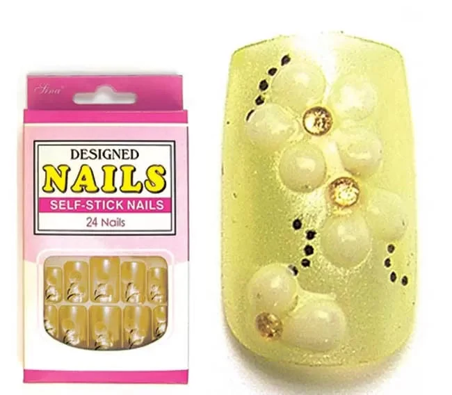 Faux Ongles X24 Orkis Jaune 3D - IB